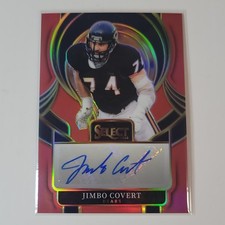 🔥2025 Panini Select Signatures Jimbo Covert Red Prizm Autograph /75 Bears