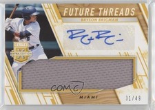 2019 Panini Elite Extra Edition Gold 31/49 Bryson Brigman #FTS-BY Auto 8wm