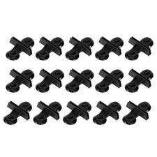 15Pcs Black Durable Suction Cups for Aquarium Glass Separator Easy Install