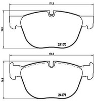 2X Brembo Bremsbelagsatz, Scheibenbremse P 06 049 FüR BMW