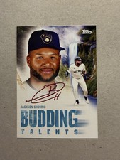 Topps 2025 X Bob Ross Budding Talents Jackson Chourio #BT-4 Milwaukee Brewers