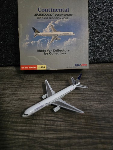 CONTINENTAL 757-200 (REG. N13110) 1:500 SCALE DIECAST METAL MODEL