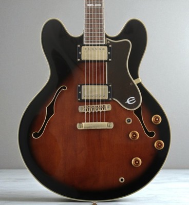 Epiphone Sheraton II Electric Guitar 1999 Sunburst Used with Case