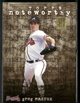 2001 Topps GREG MADDUX #TN17 Noteworthy