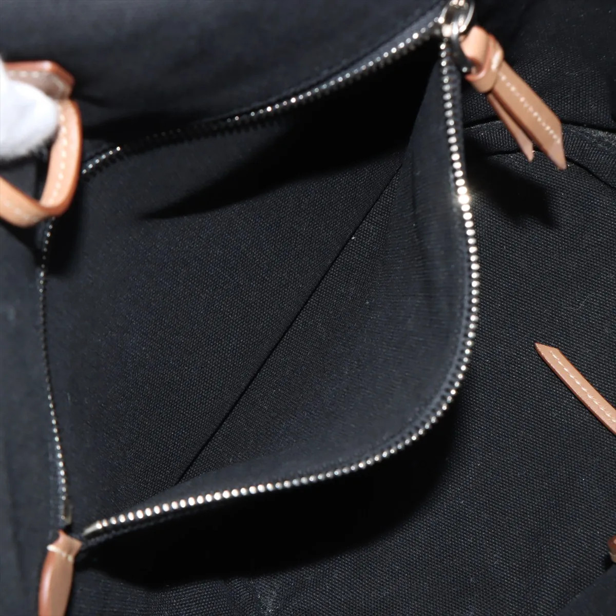 Prada Canapa canvas 2 Way Handbag Black 1BG186 thumbnail 9