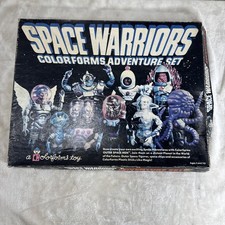 SPACE WARRIORS COLORFORMS ADVENTURE SET OUTER SPACE 1977 missing pieces vtg toy