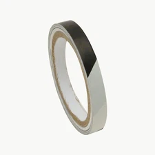 JVCC Hazard Warning Tape [6 mils thick] (HZ-8): 1/2 in. x 18 yds. (Black with Wh