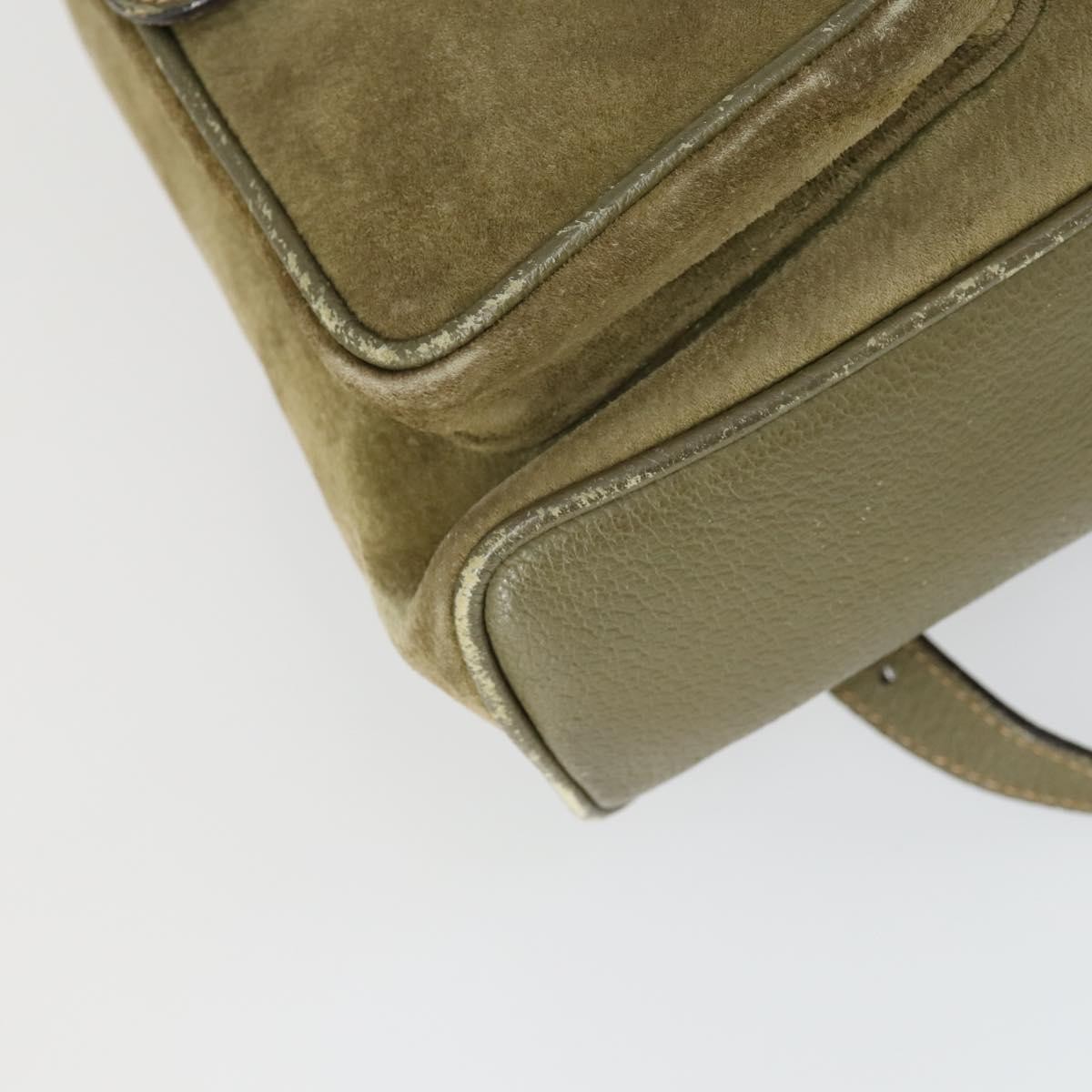 GUCCI Bamboo Backpack Suede Khaki Gold 003 58 0016 Auth BA9952 GUCCI Bamboo Backpack Enamel Gold 003 1705 0030 Auth BA4926  main image 3