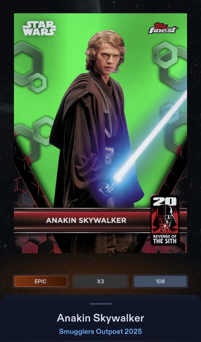 Anakin Skywalker Star Wars Collectable Trading Cards for sale | eBay