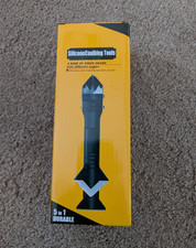5-in-1 Silicone Caulking Sealant Finishing Scraper Kit, Black/Blue/White