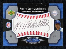 2005 Sweet Spot Signatures Red Stitched Black Ink Ryne Sandberg Auto HOF 1s2l