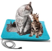Outdoor Pet Heating Pad - Waterproof Electric Warming L: 28" X 16" Light Blue