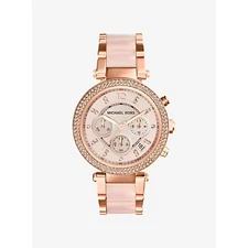 Michael Kors Parker Blush Dial Ladies Watch MK5896