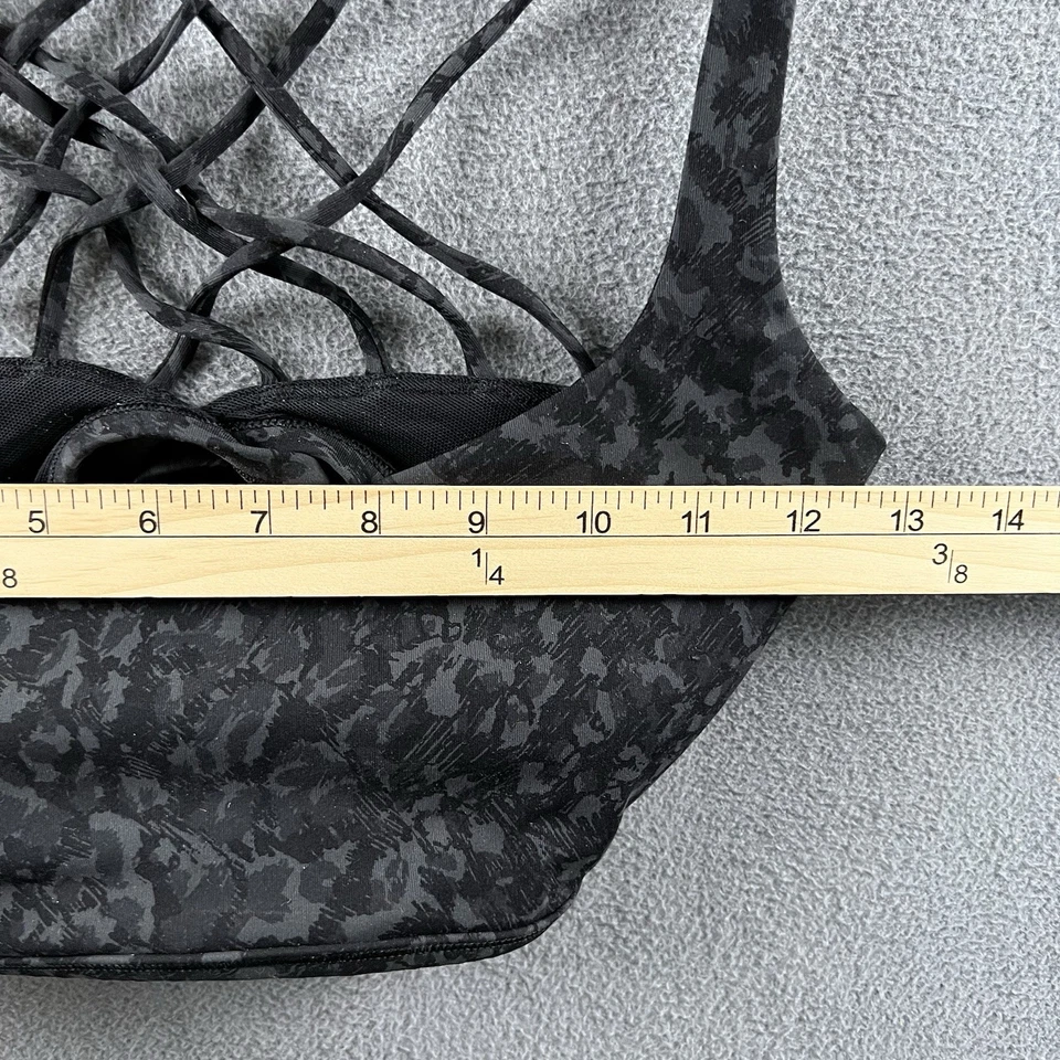 Sujetador deportivo acolchado Lululemon Free To Be para mujer talla 8 negro camuflaje Foto 2 de 4