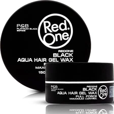 Hair Styling Wax Black 150Ml | Extra Hold & Shiny Finish | Gel Wax for Men & Wom