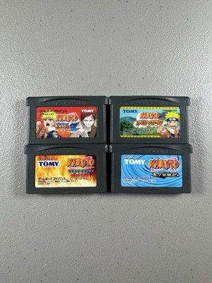 4 Naruto Nintendo Gameboy Advance GBA Japan Lot Bundle (Ninja Council 2, RPG)