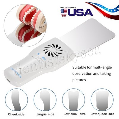 Dental Occlusal Mirror Fog Free LED Intra Oral Photo System 4*Mirrors Antifog US