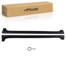 Side Skirt Extension Body Kit Panel For Honda Civic Sedan 12-15 Black Abs