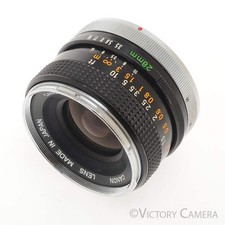 Canon 28mm f3.5 FD Chrome Rim Manual Focus Wide Angle Lens EXC-