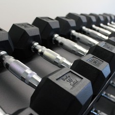 Body-Solid Halterset 5-75 lb met Rack - usage example