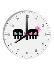 Camp Half Blood Cabin 8 Artemis 10 InchRound Wall Clock with Numbers by TooLoud