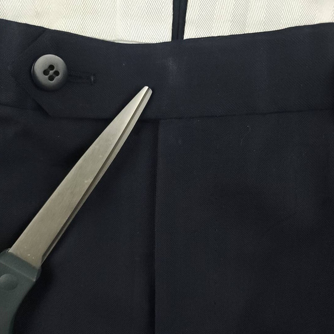 Brioni Suit Mens 42L/36R Imperia Double Breasted Wool 2 Piece Herringbone Blue  