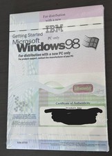 MICROSOFT WINDOWS 98 X04-15755 IBM PC Only Product Key Only - NEW SEALED