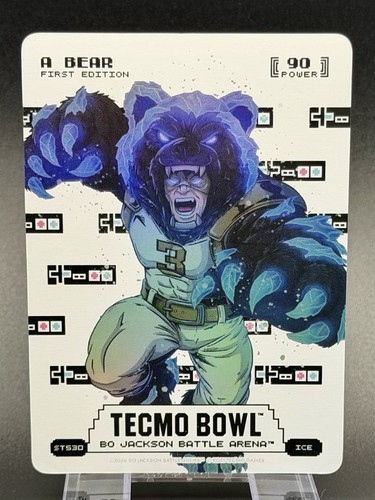 Bo Jackson Battle Arena Tecmo A Bear ICE SORE THUMBS