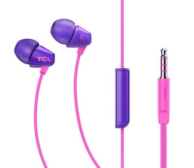 TCL SOCL100 In-Ear Headset Sunrise Purple   3,5 mm   Mikrofon & Steuerung