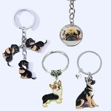 Dog Friends Keychain Pets Animals Family K-9