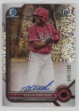 2022 Bowman Chrome Prospect Speckle Refractor 40/299 Yerlin Confidan Auto 0d8