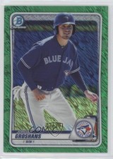 2020 Bowman Chrome Prospects Green Shimmer Refractor 2/99 Jordan Groshans 0km5