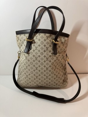 Louis Vuitton Mini Lin Francoise Satchel Crossbody Bag Ebene Canvas SR1011