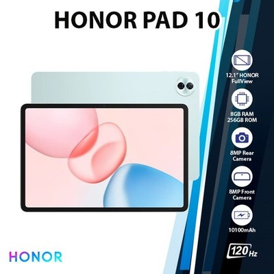 HONOR Pad 10 5G Android PC Tablet (WiFi+5G/8GB+256GB/CYAN/Octa Core/Bluetooth)