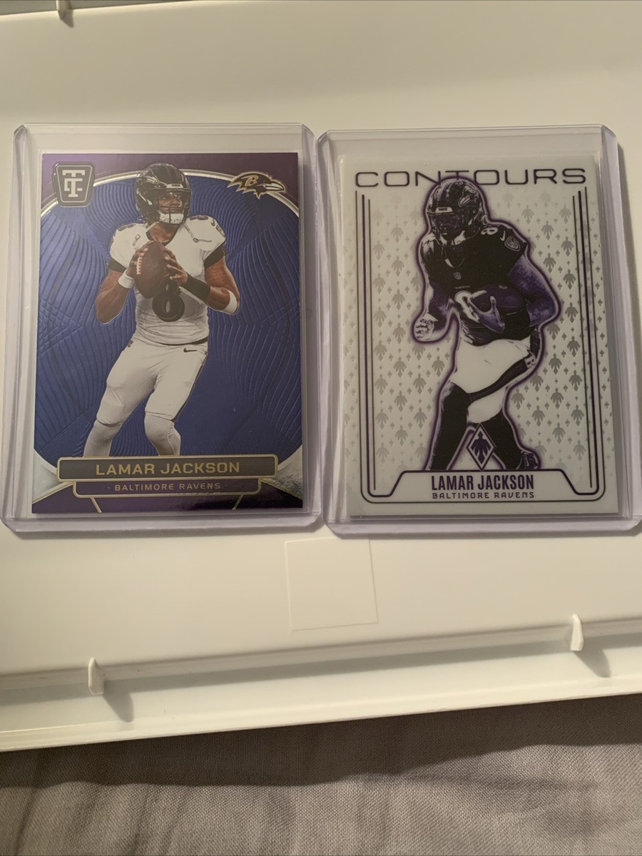 2024 Panini Phoenix Contours Lanar Jackson And Blue Totally