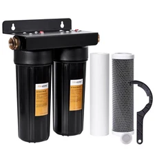 Filterelated RV Dual Water Filter System with 3/4 "Brass Fittings Filters Inc...