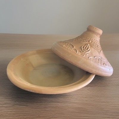 Handmade Personal Size Ceramic Tajine From Fez Morocco
