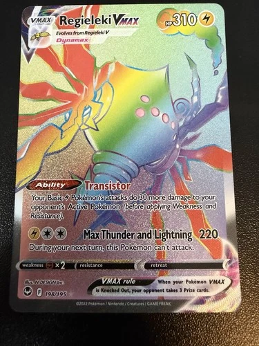 Regieleki VMAX 198/195 | Secret Rare | Silver Tempest | Holo | Pokemon TCG | NM