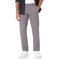 Amazon Essentials Mens Slim-Fit Wrinkle-Resistant Chino Pants Grey 38W X 30L