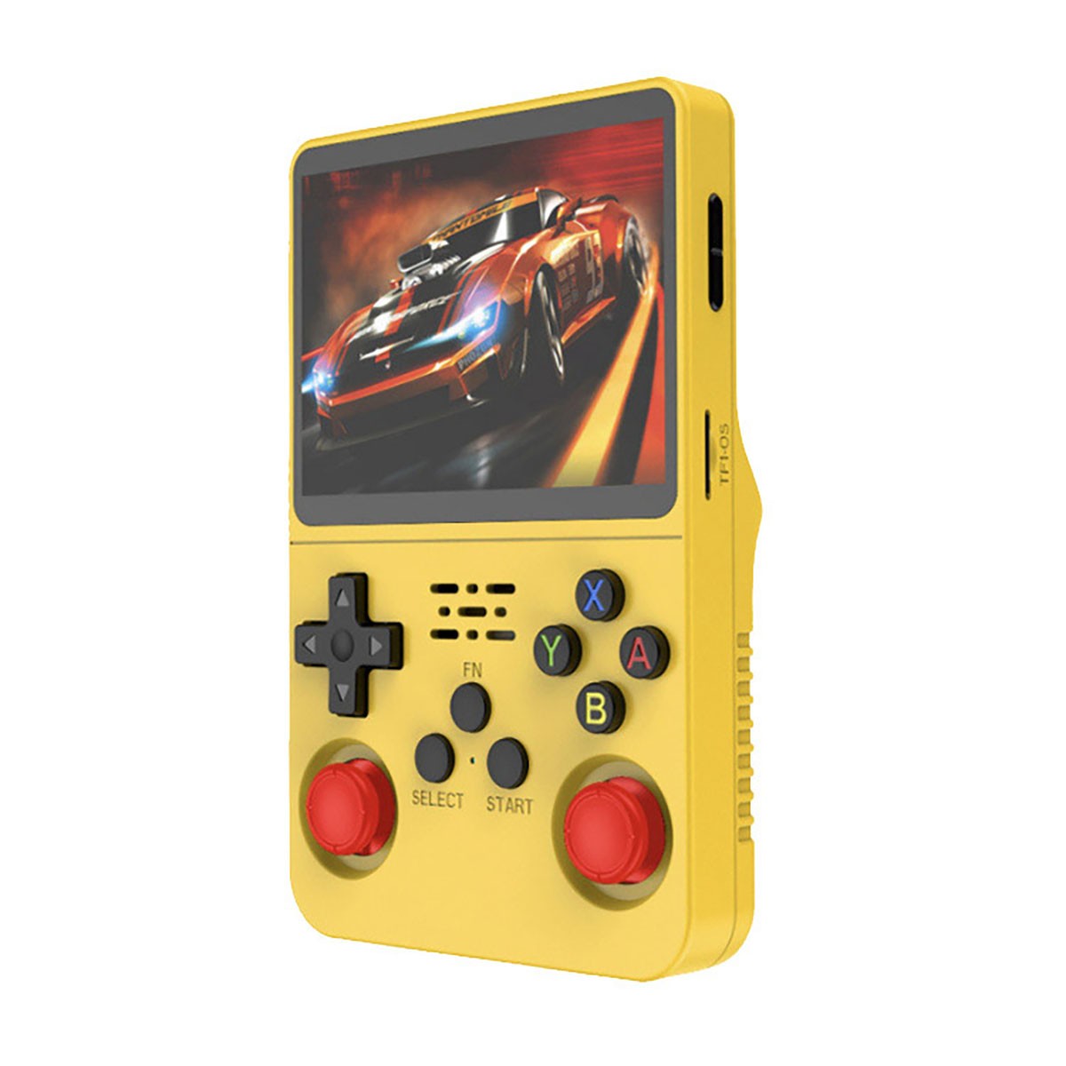 Console de jeux retro portable 64 Go ProX ecran 3.5 HD jaune avec 15000 jeux