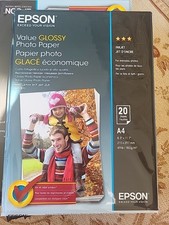 Image of Epson A4 Glossy Photo Paper X 20 Per Pack - 3 Packs = 60 Sheets