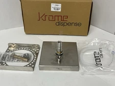 Glass Rinser Drip Tray 6-3/8″ x 6-3/8″ Brushed Stainless Steel  With Drain C4060