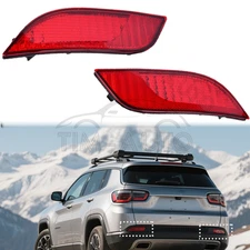 Rear Left & Right Bumper Reflector Marker Light for 2017 2018 2019 Jeep Compass