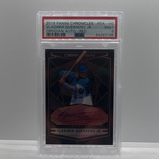 Panini 2019 Chronicles Vladimir Guerrero Jr RC Auto Obsidian Red /25 PSA 9