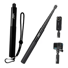  59”/150cm Invisible Selfie Stick for Insta360, Extension Monopod Pole