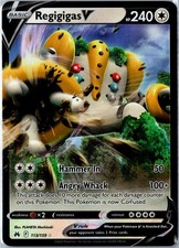 Pokemon Card - Regigigas V Crown Zenith 113/159 2023 V Rare Holo Near Mint