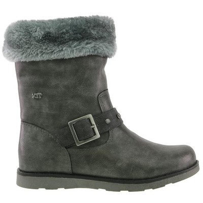 INDIGO 464 082 Schlupfstiefel Tex-Membran Reißverschluss Kunstfellrand Gr.30-37