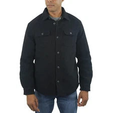 Jachs Men's Shirt Jacket - BLACK (Select Size: S-3XL) FAST SHIPPING
