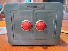 Vintage Mosler Junior Bank Vault Combo Lock Metal Double Door With Door Alarm 