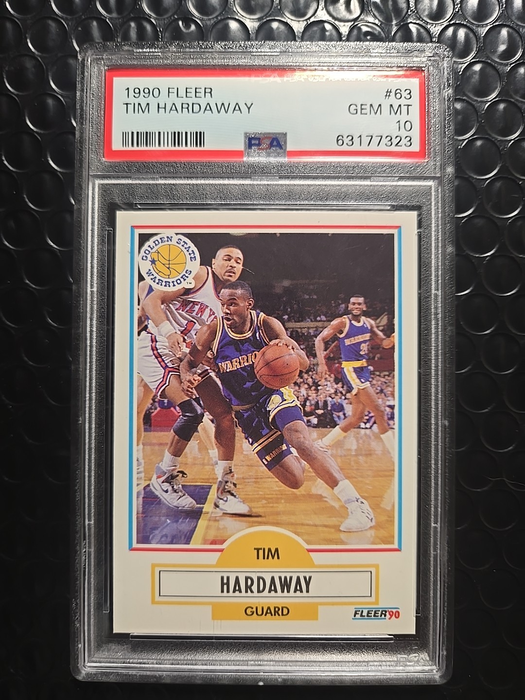 1990-91 Fleer Tim Hardaway #63 (RC) PSA 10 GEM MINT Rookie Warriors HOF'er 🔥 